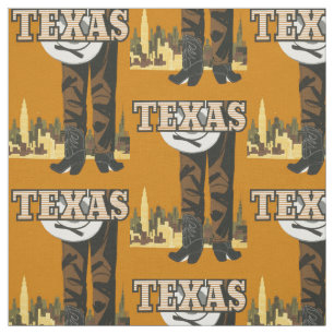 Vintages Texas USA-Gewebe Stoff