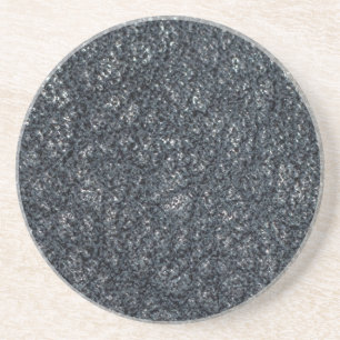 Vintages texturiertes Schwarzleder Untersetzer