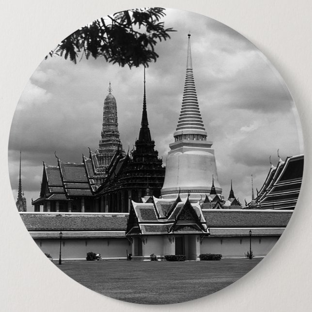 Vintages Thailand Bangkok Chapel Royal Palace Button (Vorderseite)