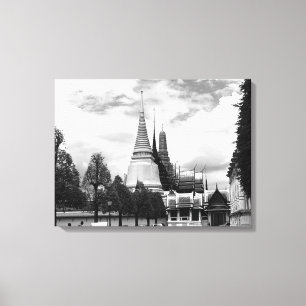 Vintages Thailand Bangkok Chapel Royal Palace Leinwanddruck