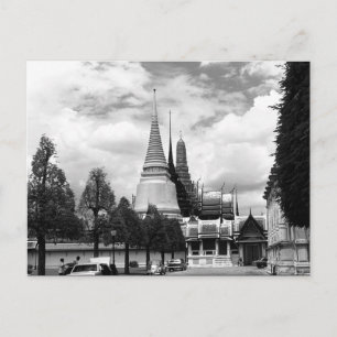 Vintages Thailand Bangkok Chapel Royal Palace Postkarte