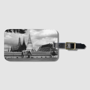 Vintages Thailand Bangkok Chapel Royal Palace View Gepäckanhänger