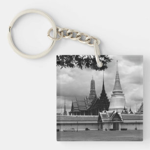 Vintages Thailand Bangkok Chapel Royal Palace View Schlüsselanhänger