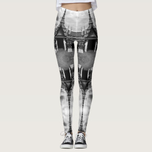 Vintages Thailand Bangkok Wat Phra Kaew Demon Guar Leggings