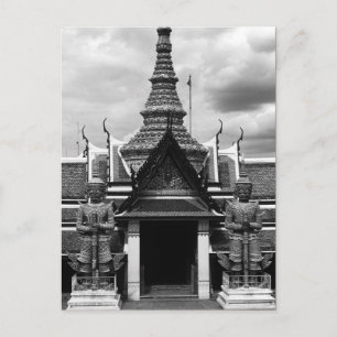 Vintages Thailand Bangkok Wat Phra Kaew Demon Guar Postkarte