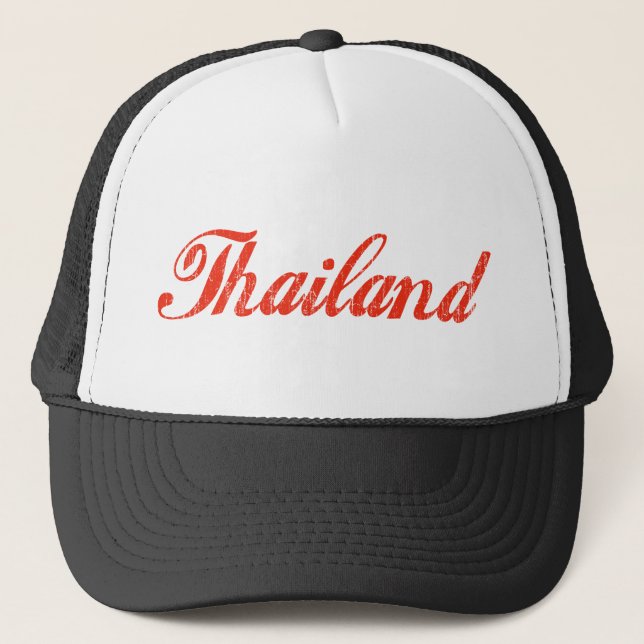 Vintages Thailand Truckerkappe (Vorderseite)
