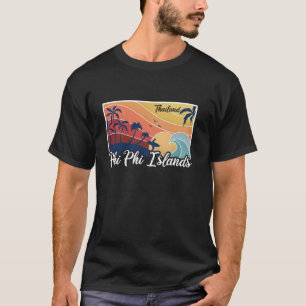 Vintages Thailand Urlaub Reisen Asien Thai Phi Phi T-Shirt