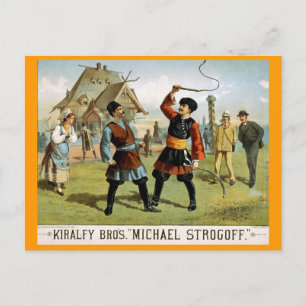 Vintages Theater "Michael Strogoff" Postkarte