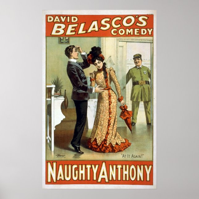 Vintages Theater "Naughty Anthony" Poster (Vorne)