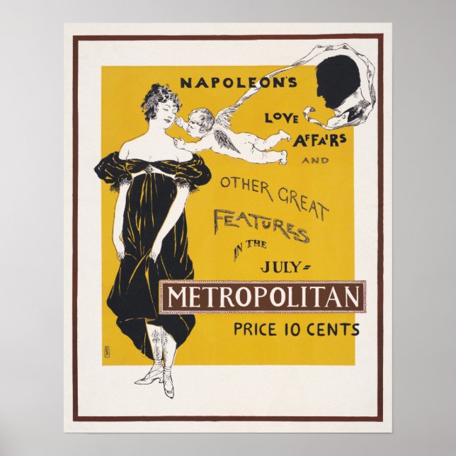 Vintages Theater/Werbetafel Poster (Vorne)