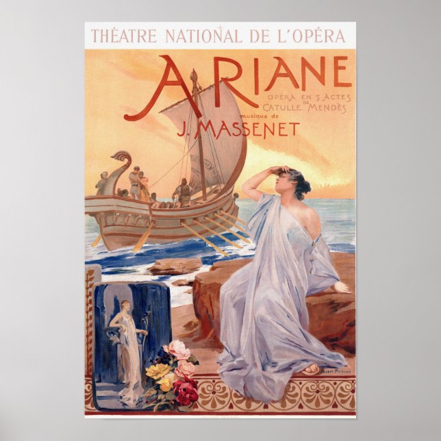 Vintages Theater/Werbetafel Poster (Vorne)