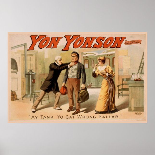 Vintages Theater "Yon Yonson" Poster (Vorne)