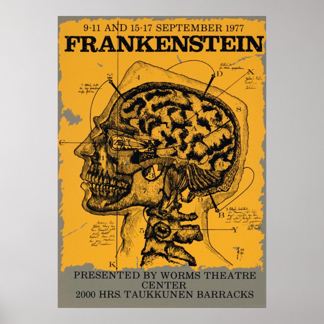 Vintages Theaterstück Werbeplakat Poster (Vorne)