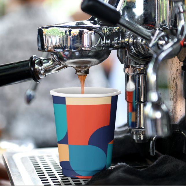 Vintages Thema Pappbecher (party bauhaus style kids,adult party stationery, birthday party use and throw paper cups)