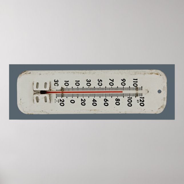 Vintages Thermometer Poster (Vorne)