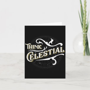 Vintages Think Celestial Inspiration Design für m Karte