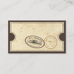 Vintages Ticket - Begleitkarte