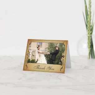 Vintages Ticket Dankeschön Karte