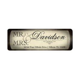 Vintages Ticketrücksendekennzeichen