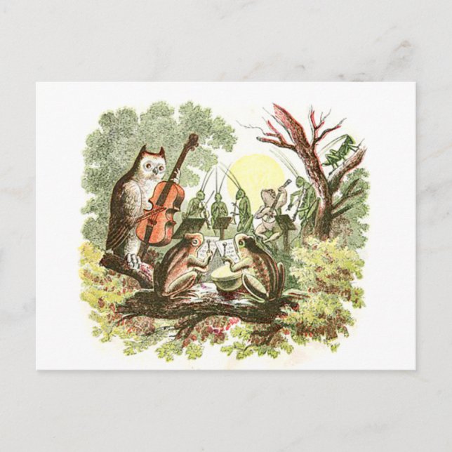 Vintages Tierband Postkarte (Vorderseite)