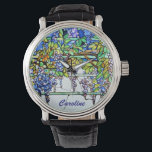 Vintages Tiffany Kunstmuseum Monte San Giorgio Armbanduhr<br><div class="desc">Vintage Tiffany Glass Wisteria Floral Womens Beobachten Sie Ihre Personalisierung. Personalisieren Sie es mit dem Namen/Text des Empfängers,  oder klicken Sie auf die Schaltfläche "Anpassen",  um zum Entwurfstool zu gelangen,  mit dem Sie Schriftart,  Textgröße,  Textfarbe,  Textpositionierung und mehr ändern oder den Text löschen können.</div>