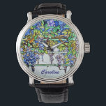 Vintages Tiffany Kunstmuseum Monte San Giorgio Armbanduhr<br><div class="desc">Vintage Tiffany Glass Wisteria Floral Womens Beobachten Sie Ihre Personalisierung. Personalisieren Sie es mit dem Namen/Text des Empfängers,  oder klicken Sie auf die Schaltfläche "Anpassen",  um zum Entwurfstool zu gelangen,  mit dem Sie Schriftart,  Textgröße,  Textfarbe,  Textpositionierung und mehr ändern oder den Text löschen können.</div>
