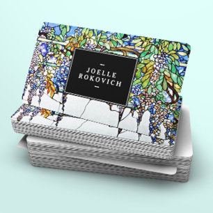 Vintages Tiffany Kunstmuseum Monte San Giorgio Visitenkarte