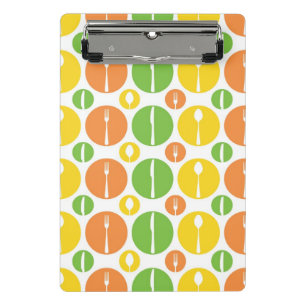 Vintages Tischbesteck-Muster Mini Klemmbrett