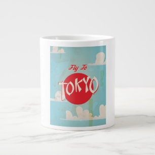 Vintages Tokio, Japan Reiseposter Jumbo-Tasse