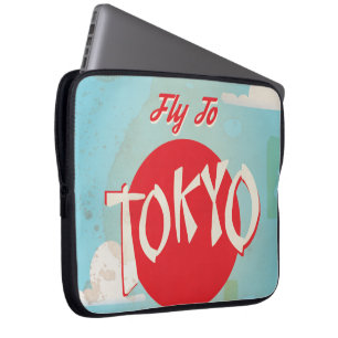 Vintages Tokio, Japan Reiseposter Laptopschutzhülle