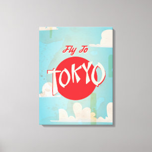 Vintages Tokio, Japan Reiseposter Leinwanddruck
