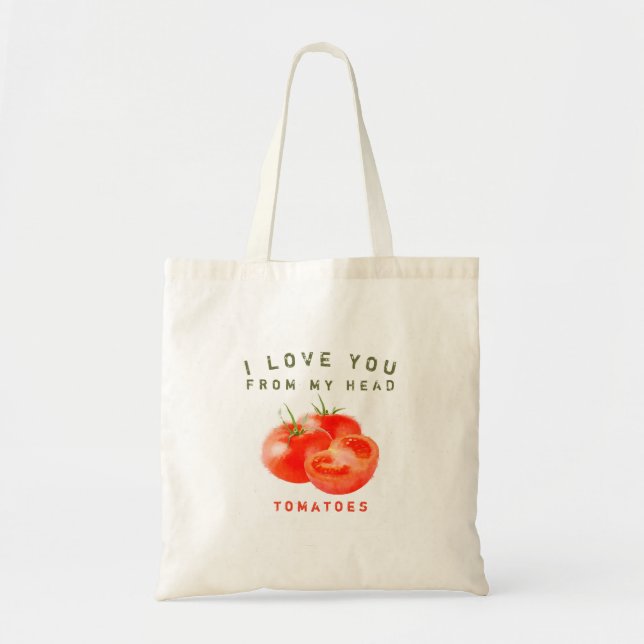 Vintages Tomato Quote Design -  Tragetasche (Vorne)