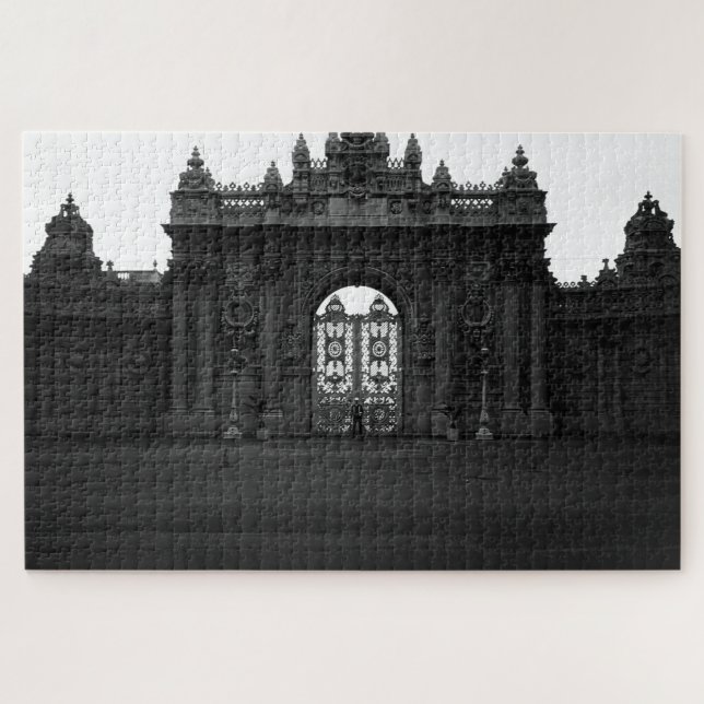 Vintages Tor des Palastes Istanbul Dolmabahçe Puzzle (Horizontal)