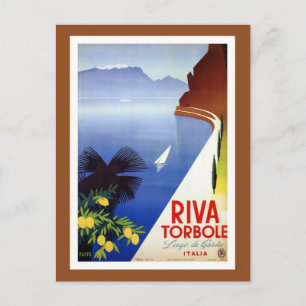 Vintages Torbole Riva Gardasee Italienische Reise Postkarte