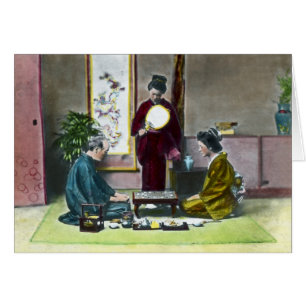 Vintages traditionelles Japaner Mahjong 麻雀