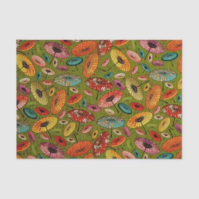 Vintages traditionelles japanisches Papier drucken (Vorderseite)