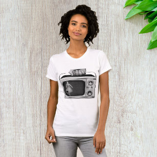 Vintages tragbares Fernsehen T - Shirt für Frauen