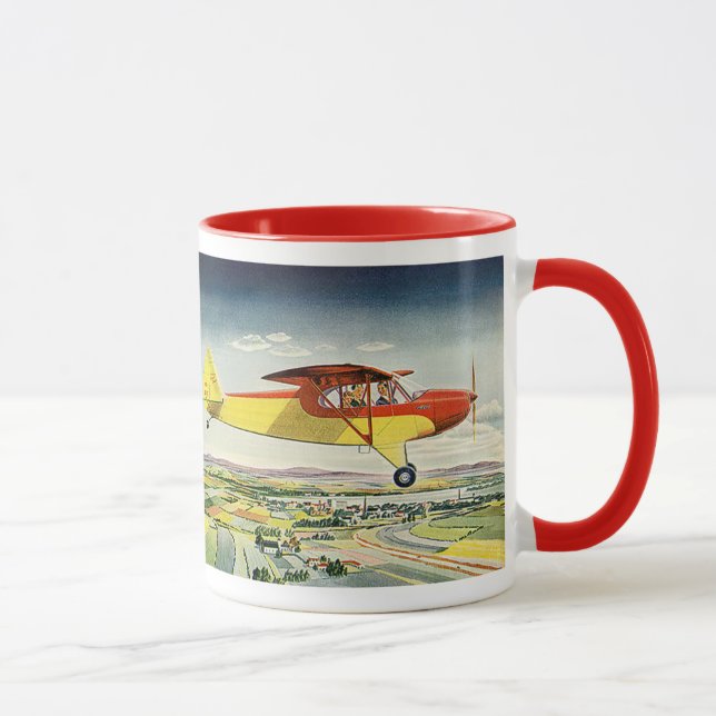 Vintages Transportflugzeug über landwirtschaftlich Tasse (Rechts)