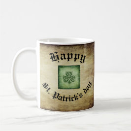 Vintages Trendgrundstück Irish Kleeblatt Kaffeetasse