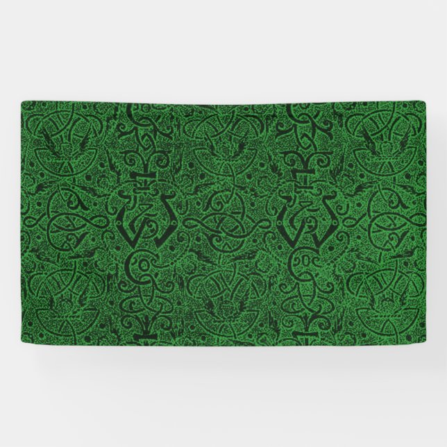 Vintages Triskle keltisches Banner (Horizontal)