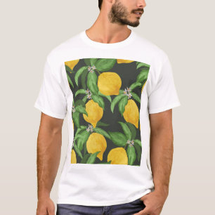 Vintages tropisches Muster T-Shirt
