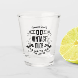 Vintages Typ-Benutzeralter Schnapsglas