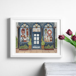 Vintages Uhrenhandbuch Farbe-Poster Poster