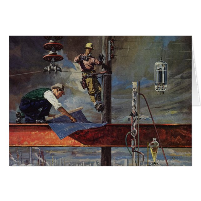 Vintages Unternehmen, Architekten und Bauwesen (Vorderseite (Horizontal))