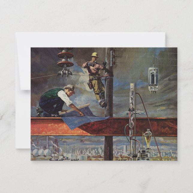 Vintages Unternehmen, Architekten und Bauwesen (Vorderseite)