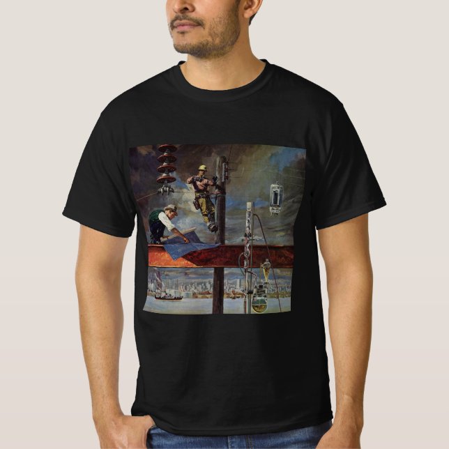 Vintages Unternehmen, Architekten und Bauwesen T-Shirt (Vorderseite)