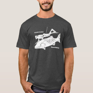 Vintages UnterwasserSpearfishing geben Taucher T-Shirt