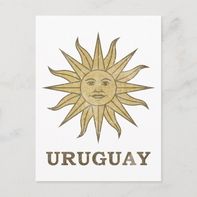 Vintages Uruguay Postkarte (Vorderseite)