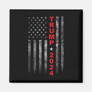 Vintages US-amerikanisches Flag Trump Wahlkampftea Magnet