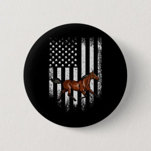 Vintages US-amerikanisches Standardpferd Button